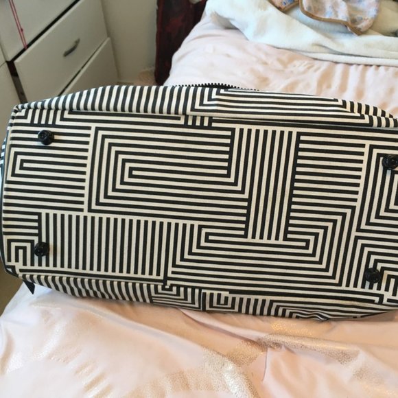 kate spade saturday blue pink large weekender travel gym tote bag - Picture 15 of 16